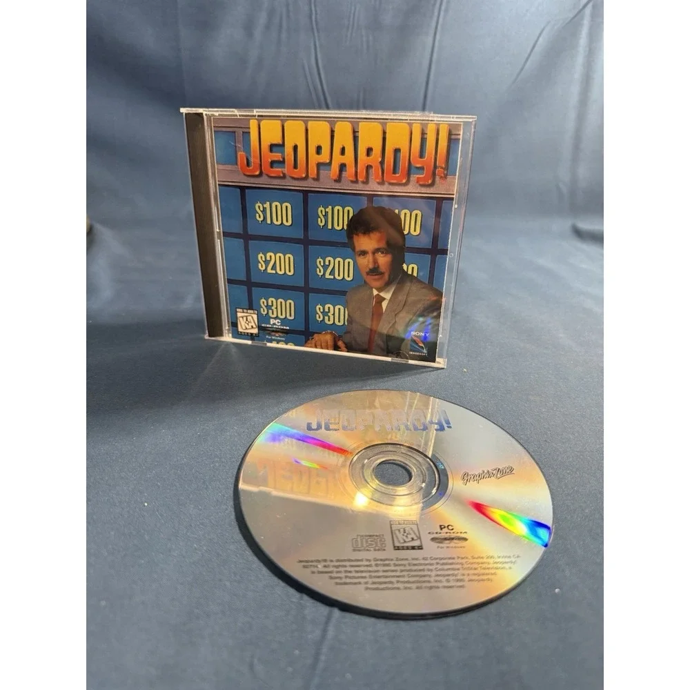 Jeopardy 1995 PC Game With Alex Trebek‎ Pre - Owned